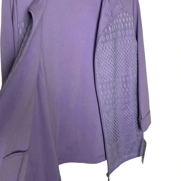 Y2K ,ALIA eyelet, crochet colorful jacket,cardigan,office siren,light purple - Picture 8 of 15